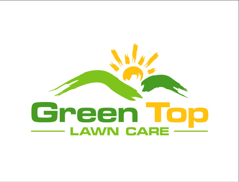 business logo. Company name: Green Top Lawn Care - Home and Garden