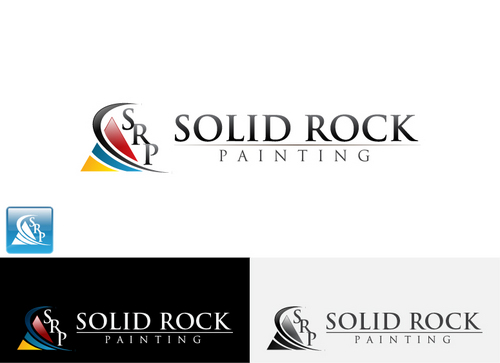 Solid Rock Painting Logo - Construction