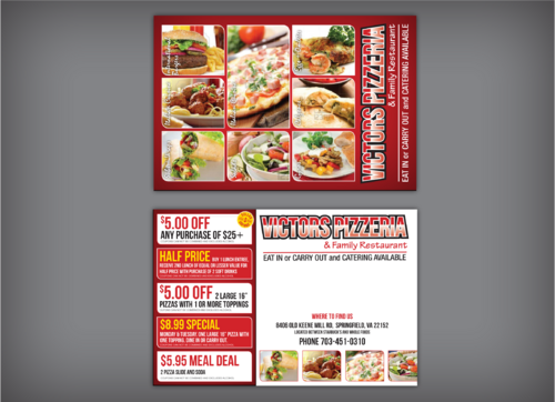 RESTAURANT 4X6 POSTCARD - Food