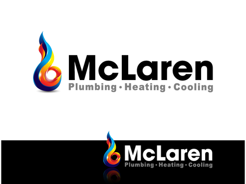Business Logo/symbol: plumbing, heating and cooling. - Construction