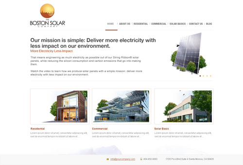 Solar Company Website - 