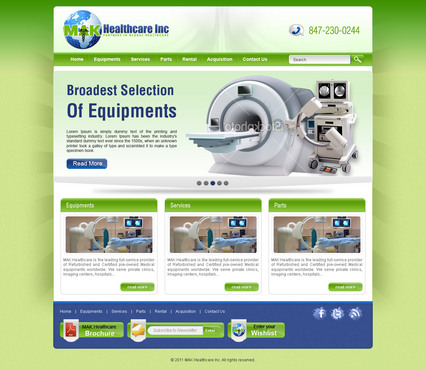 MAK Healtcare Website design - 