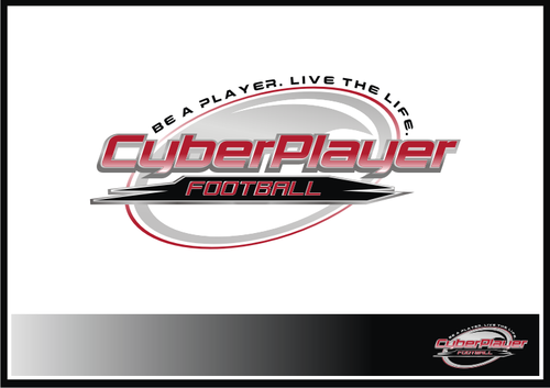 Logo for a game created by CyberPlayer (no space between). CyberPlayer Football - Games