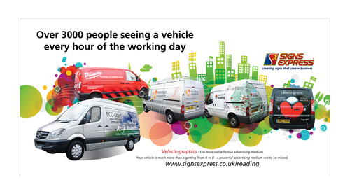 Large wall graphic for vehicle graphics bay in sign shop - Printing