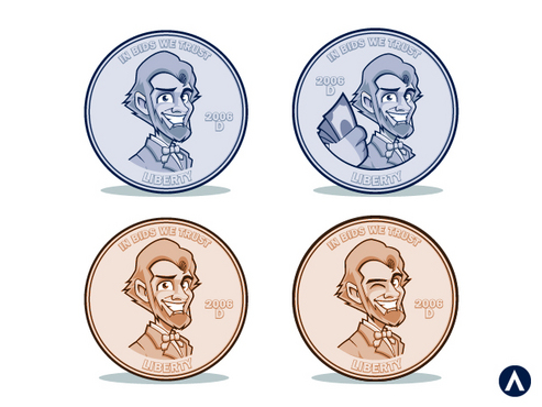 Logo for "Lucky Penny Bids" - General Merchandise