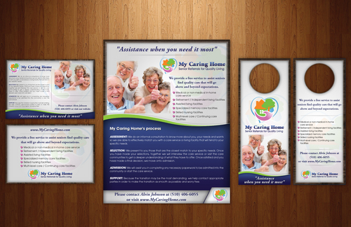 My Caring Home :: Marketing Materials (postcard, one sided flyer, door hangers) - 