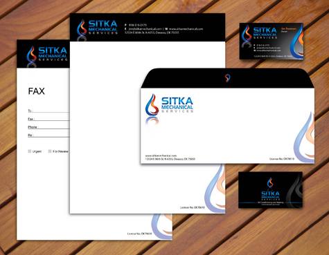 Sitka Mechanical Services business cards - 