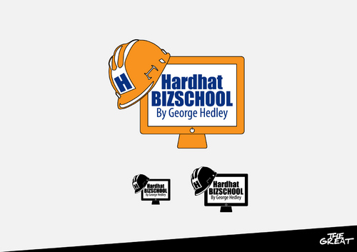 Hardhat BIZSCHOOL Logo - Education