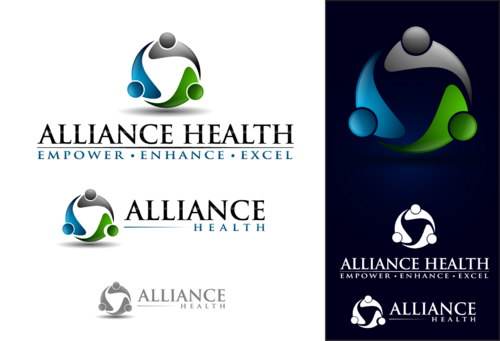 Alliance Health logo ,Business cards, and Stationary - Medical