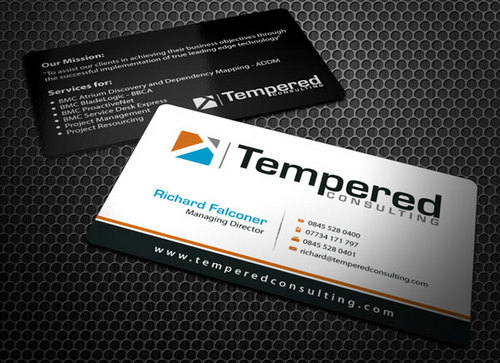 Tempered Consulting Biz Card Template - Information Technology