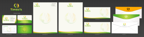 Business Card Stationary for new Logo Skin Care Studio - Salon & Spa