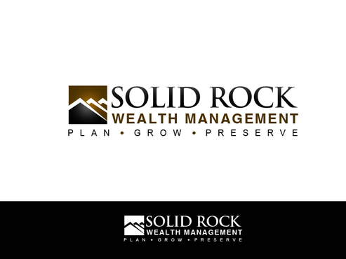 Business Logo.  Solid Rock Wealth Management - Financial Services