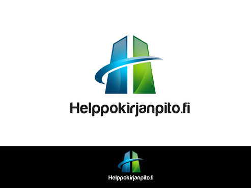 Business logo for online accounting solution: helppokirjanpito.fi - Financial Services