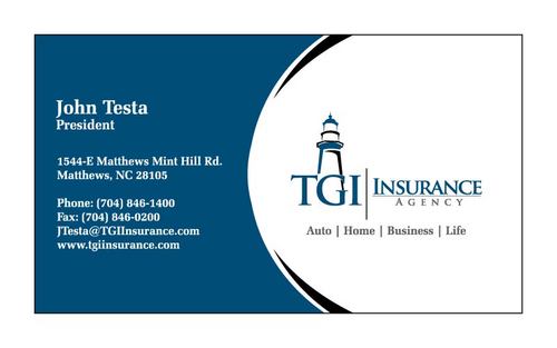 TGI Insurance Agency Business Cards - 