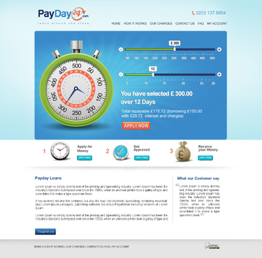 PayDay24.com website - Financial Services