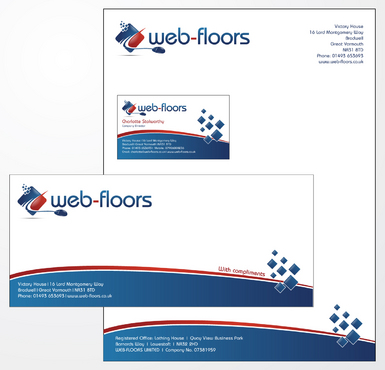 Business cards, letterhead with compliment slips - 