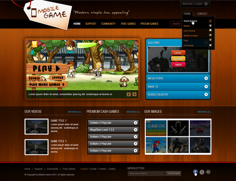 Mobile Game / Web Game Site - Games