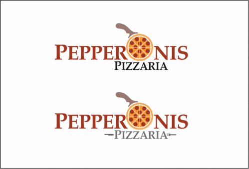business logo.   The Red Pepperoni - Food