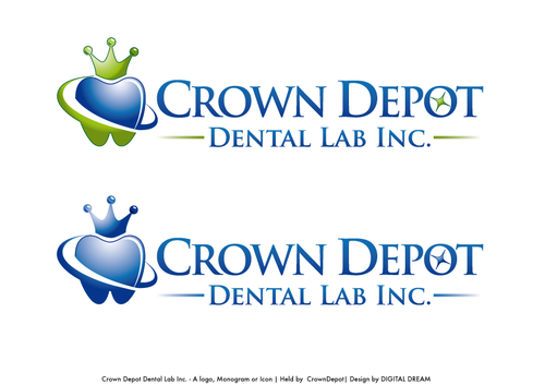 Business Logo, Company Name: Crown Depot Dental Lab Inc. - Medical