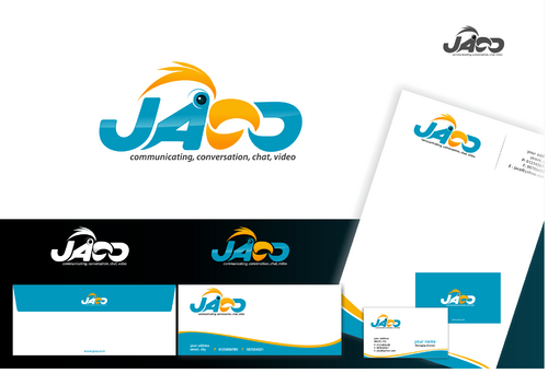 Cute logo (with a parrot character) for a video-chat web app. - Internet Services