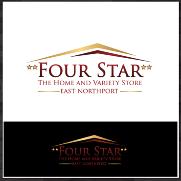 This is a Business Logo. The name of the retail store is Four Star The Home and Variety Store - Retailers