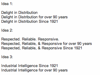 Tagline only - Industrial Supplies