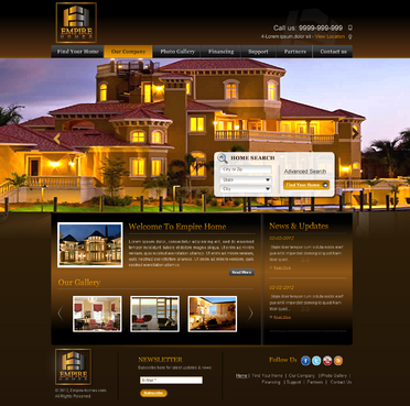 Empire Homes Website - 