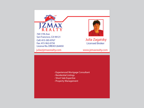JZMax Realty Business Cards - 