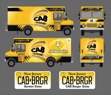 CAB BURGER TRUCK WRAP - Food
