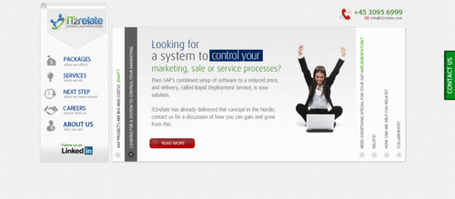 Horizontal scrolling homepage - 