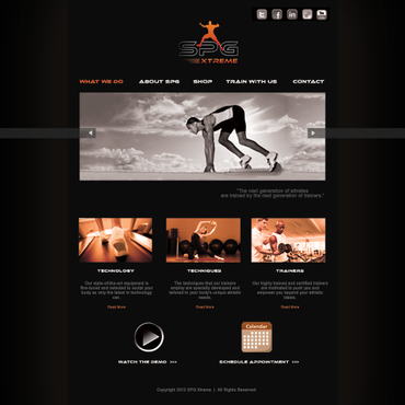 SPGXtreme Website Design - Sports