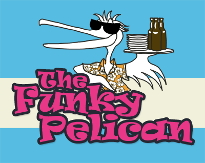 Business logo for a new restaurant - The Funky Pelican - Food