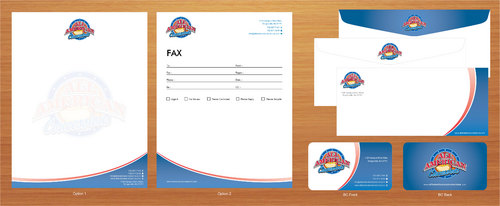 Letterhead, envelope, business card - Food