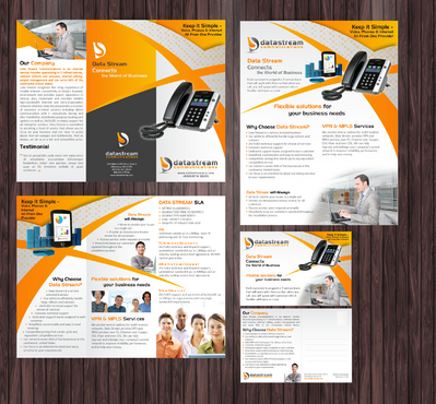 Data Stream Brochure and Matching Flyer - Telecommunications