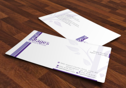 stages Card and stationary design - Financial Services