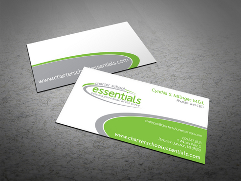 Charter School Essentials business card - Education