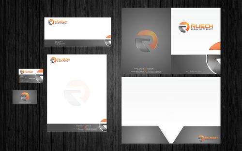 Business card and stationary design for equipment company - Energy