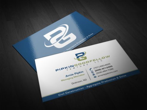 Logo for civil excavation / rock production - Construction