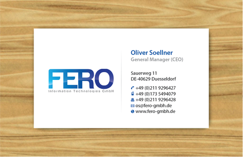 Fero (business cards) - Consumer Electronics