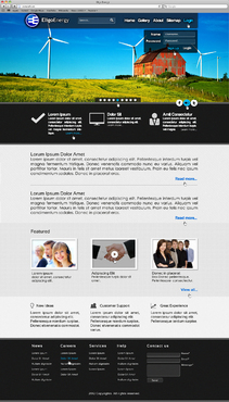 Energy Company Corporate Site Design - Energy