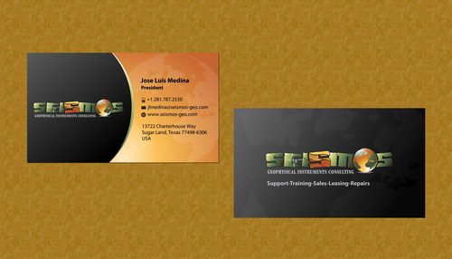 Business cards for a Seismic company - Consulting