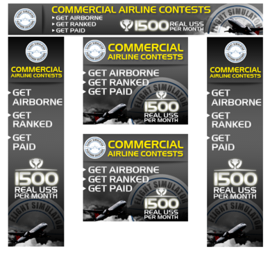 Banners for Flight Simulator Contests - Games