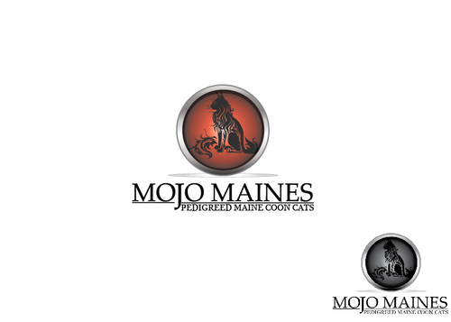 Business Logo for Maine Coon Cattery - Animals