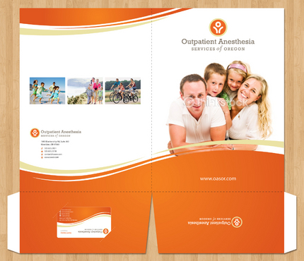 Full color folder design - Medical