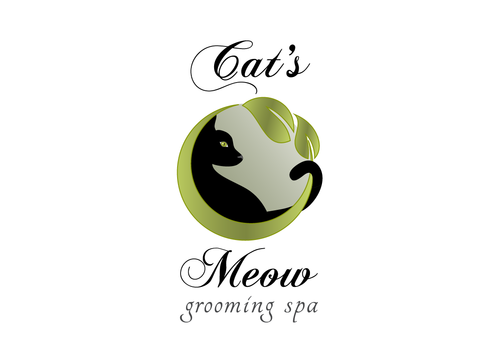Relaxed logo for a cat grooming spa - Salon & Spa