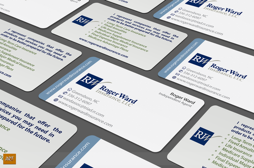 Roger Ward Insurance Biz Card - Financial Services