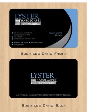 Business Cards for hardscaping company By Lysterhardscapes