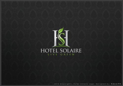 Logo for Boutique Hotel. Hotel Solaire - Hospitality Industry