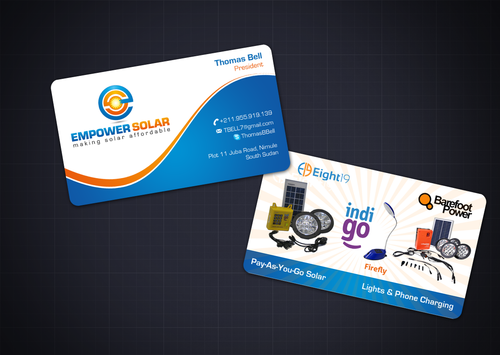 Business Card for solar company in Africa - Energy