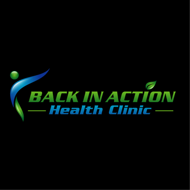 Modern logo for BACK IN ACTION (chiropractic clinic with naturopath and massage therapist) - Medical
